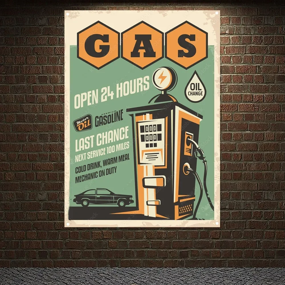 Auto Repair Shop Open - Estación de gasolina abierta las 24
